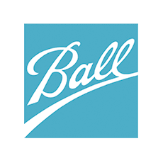 Ein stilisiertes Ball-Logo vor einem einfarbig blauen Hintergrund, der seine leuchtende Farbe hervorhebt.