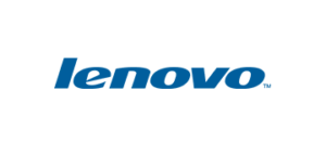Das Lenovo-Logo ist auf einem sauberen weiÃŸen Hintergrund gut sichtbar.