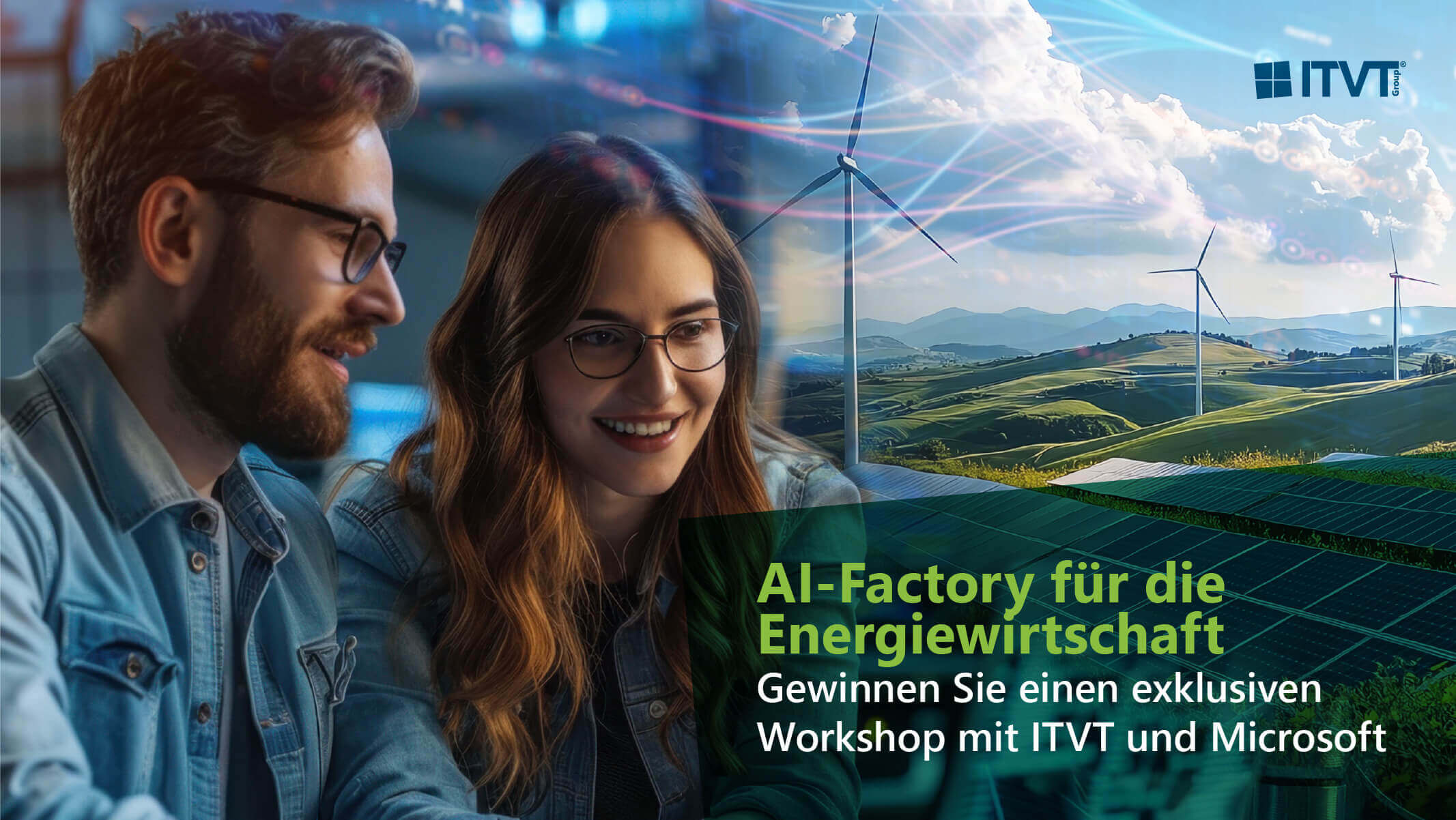 Werbefoto fÃ¼r einen exklusiven Workshop von ITVT und Microsoft zum Thema KI in der Energiebranche