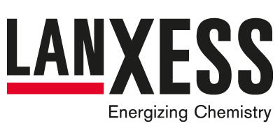 ITVT-Motiv mit dem LANXESS-Logo in fetter schwarzer Schrift, einer roten Unterstreichung unter dem ersten Teil des Namens und dem Slogan â€žEnergizing Chemistryâ€œ, umrahmt von einem schmalen violetten Rand.