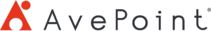 Logo von AvePoint, das sich durch ein modernes Design mit einem markanten roten â€žAâ€œ auszeichnet, das fÃ¼r Technologie und Innovation steht.