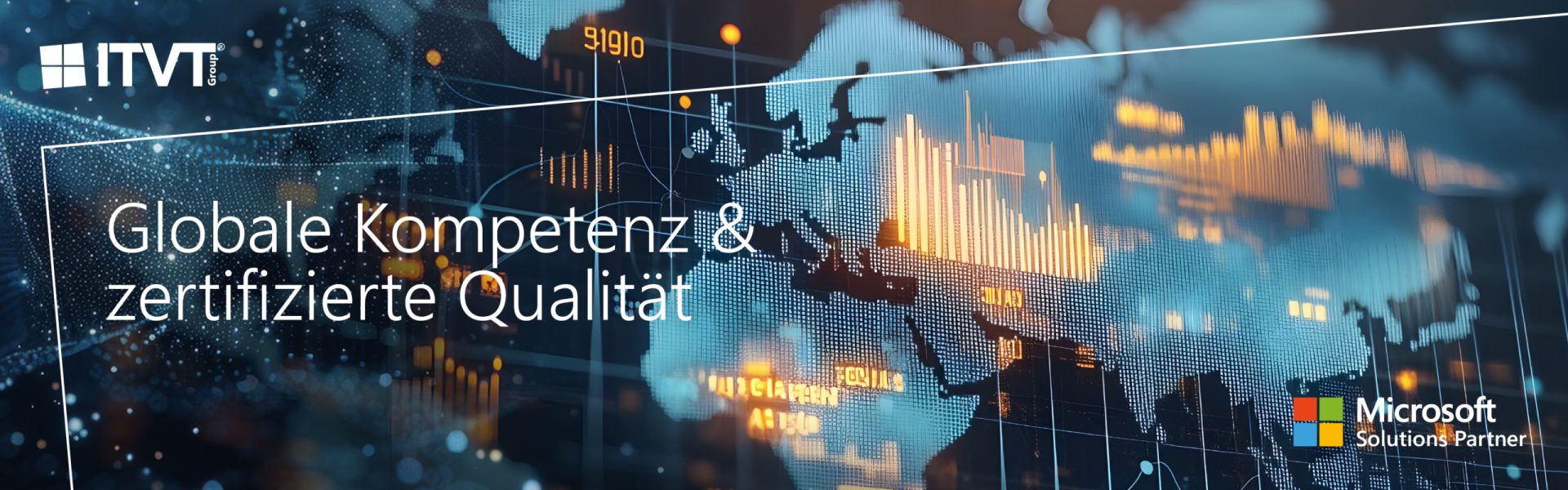 Visuelle Darstellung globaler Kompetenzen und Zertifizierungen mit Betonung internationaler Standards.